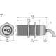 XS118BJPAL2 Sensore Induttivo Telemecanique M18 L55mm Sn5mm 12,24Vdc Cavo 2mt