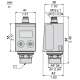 XMLR250M1P75 Sensore di Pressione elettronico Telemecanique 250 Bar G1/4 24 VDC
