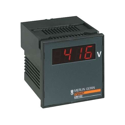 UM100 Volmetro digitale  220-240 V classe1% full scale  Merlin Gerin