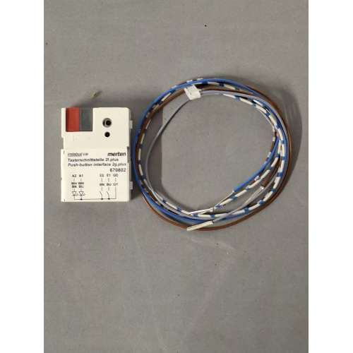 Knx 670802 Merten Interfaccia Pulsante a 2 Vie Plus, Banco Polare