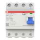 ABB Differenziale Trifase 4 Poli F204 A AP-R 100Amp  30mA  Tipo A 10KA +F2C-CM  Comando  riarmo