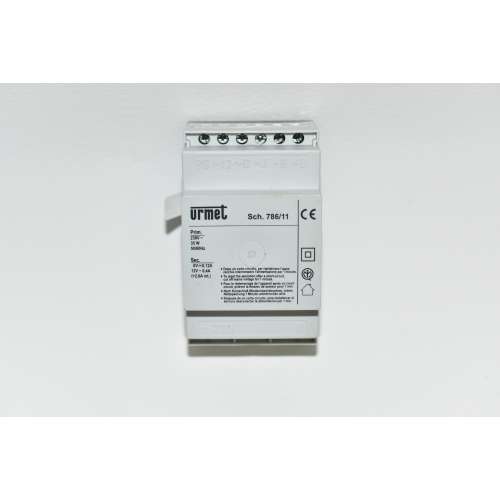 786/11 URMET Alimentatore Citofonico sec.12 VAC+6VDC 28 VA
