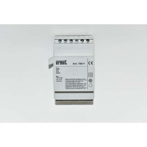786/11 URMET Alimentatore Citofonico sec.12 VAC+6VDC 28 VA