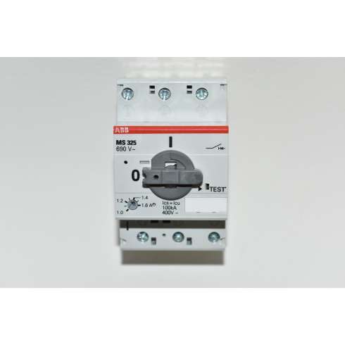 ABB  MS325-1,6 Salvamotore 400 Volt 2 KW 1-1,6 Amp  poli 3 1SAM150000R1006