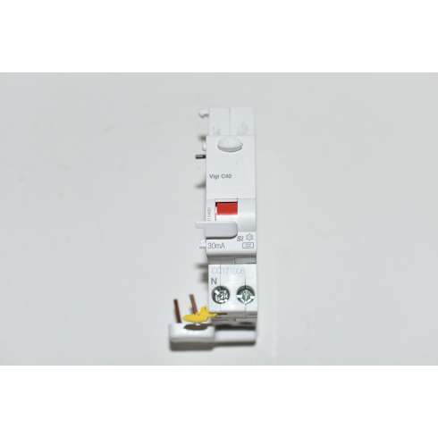 Schneider A9N19460 Blocco Differenziale  Vigi C40 1P+N25 Amp 30 mA Tipo A SI neutro a sinistra