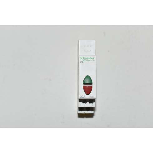 Schneider A9E18034 Pulsante iPB 1NA+1NC 20 Amp 250 Volt  doppio verde+rosso