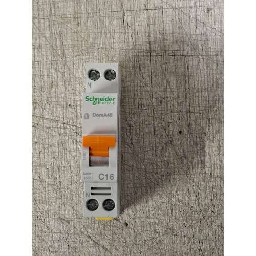 Schneider 19167 Interruttore Magnetotermico DomA45 1P+N C 16A 4500A