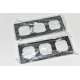 MTN486314 Schneider Merten Cornice M-Plan Tripla Antacite  2 Pezzi