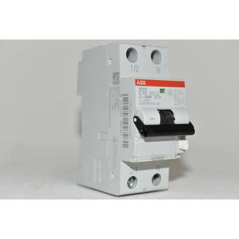 ABB DS201C10A30 Interruttore Magnetotermico Differenziale 6KA 1P+N Tipo A C10  30mA