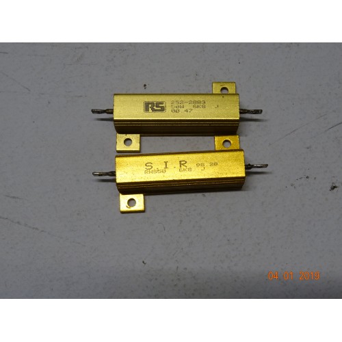 RESISTENZA CORAZZATA 6,8 KOHM 50 WATT 2 PEZZI