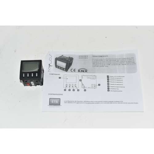 ABB Mylos 2CSYK1201S Cronotermostato Estate/Inverno 2M KNX Nero