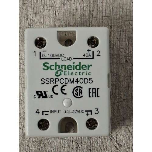 SSRPCDM40D5 Schneider RELÈ STATICO INGRESSO 3-32 VDC USCITA 3-100 VDC 40 A