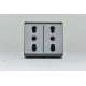 2CSE1107EL ABB Elos Presa Doppia Italiana 2X2P+T 16 Amp 250 VAC