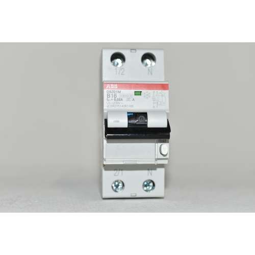 DS201MB16A30 ABB  Differenziale Magnetotermico 1P+N B16A 30 mA 2 mod.Type A 10KA