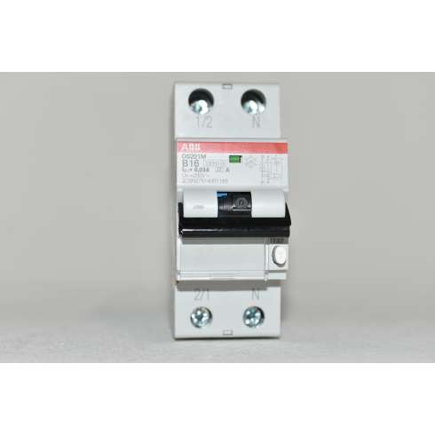 DS201MB16A30 ABB  Differenziale Magnetotermico 1P+N B16A 30 mA 2 mod.Type A 10KA