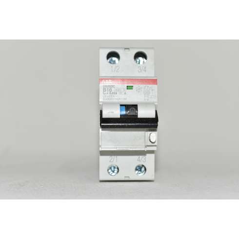 DS202CB16A30 ABB Differenziale Magnetotermico 2P B16 30mA 6KA Type A