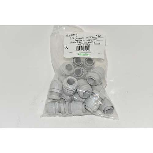 SL45215 Schneider 20 Pz Raccordo Guaina Scatola Guaina 22mm int. passo GAS 3/4