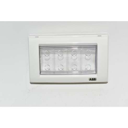 ABB Elos19380636 Placca Stagna IP55 4 Moduli Bianca