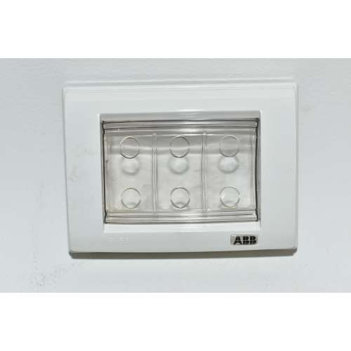 ABB Elos 19380526 Placca Stagna IP55 3 Moduli Bianca