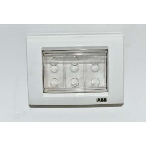 ABB Elos 19380526 Placca Stagna IP55 3 Moduli Bianca