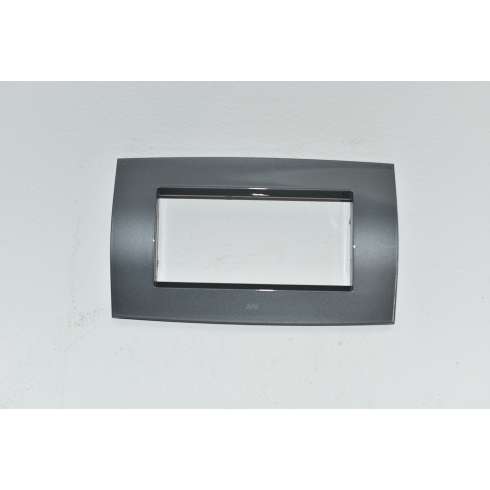 ABB Elos 2CSE0404SFP Placca In Tecnopolimero 4 Moduli Grigio Vulcano