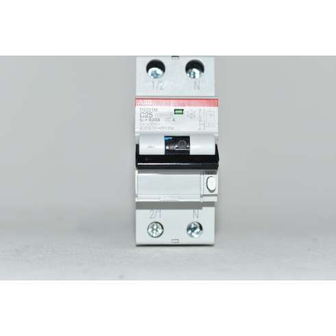 ABB DS201MC25A30 Differenziale Magnetotermico 1P+N C25 30mA 10KA Type A