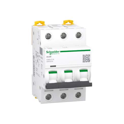 A9F64310 Schneider Interruttore Magnetotermico iC60a 3P C 10A 4500A