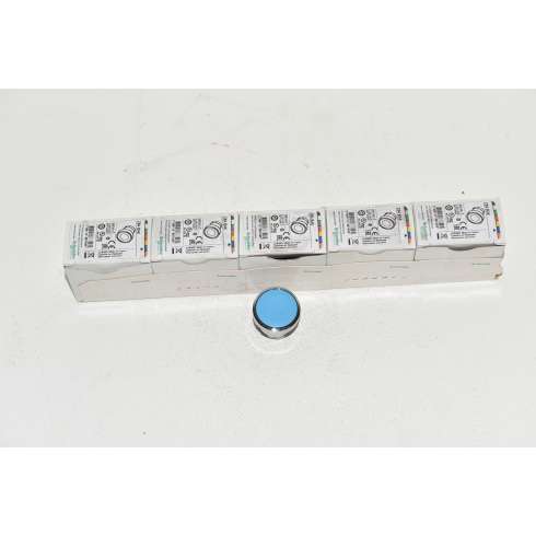 ZB4 BA6 Schneider Testa Pulsante 22mm ad Impulso Filoghiera BLU Lotto 5 Pezzi