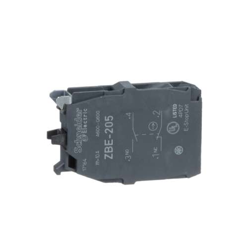 ZBE205 Schneider Harmony  Elemento di contatto ZBE 22 mm 1NO+1NC