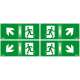OVA53165 Schneider 4 Schermi 45° per Kit Segnalazione Exiway Smartled 24 m