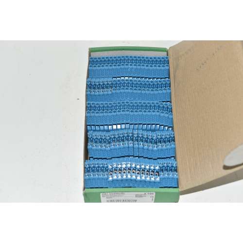 100 Pezzi AB1 VV435UBL Schneider Terminali 600V 40Amp 4mm Blu