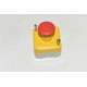 XALK1786 Schneider Pulsantiera Plastica Gialla 1 Fungo Emergenza Rosso 40 mm 1NC
