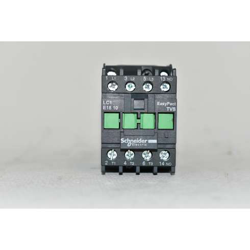 LC1E1810M7 Schneider EasyPact Contattore 3P(3 NO) AC3 440V 18 Amp Coil 220 VAc