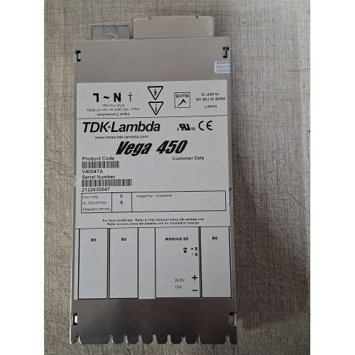 Alimentatore TDK-Lambda V4004TA 450 Watt In. 90-260 Volt Out 24 Volt 15 Amp