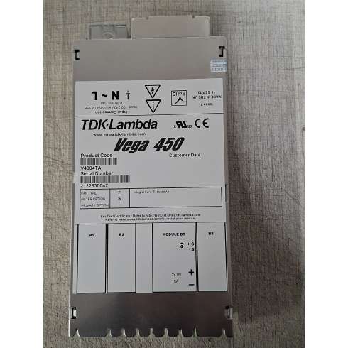 Alimentatore TDK-Lambda V4004TA 450 Watt Inp. 90-260 Volt Out 24 Volt 15 Amp
