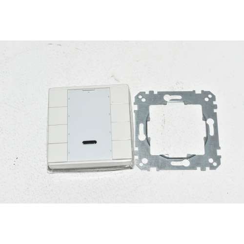 KNX 628419 Schneider Merten Tasto Quadruplo Plus Con Ricevitore IR Bianco Polare