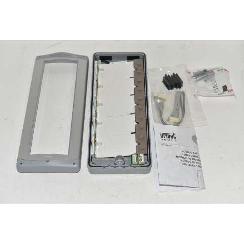 URMET 1082/41  Modulo Tasti Genya Digitale Grigio Chiaro