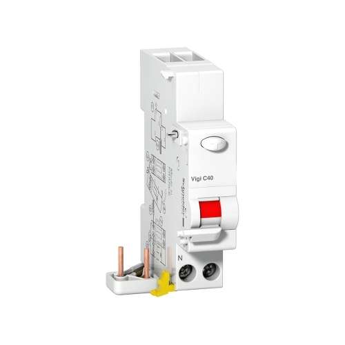 Blocco Differenziale sing. part. Vigi C40 1P+N 25A 30mA Tipo A Schneider A9N19450