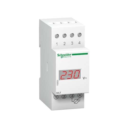 Volmetro Digitale Modulare AMP 230V Scala  0..600 V Schneider 15201