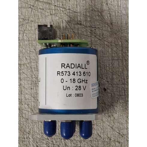 RADIALL R573 413 610 Relè coassiale Sma 0-18 GHz 28 V RF Switch