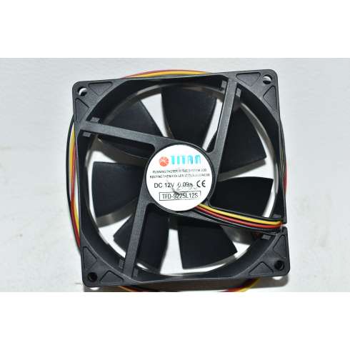 Ventola di raffreddamento 12 VDC 0.09 Amp Titan TFD-9225L12S 92X92)25mm