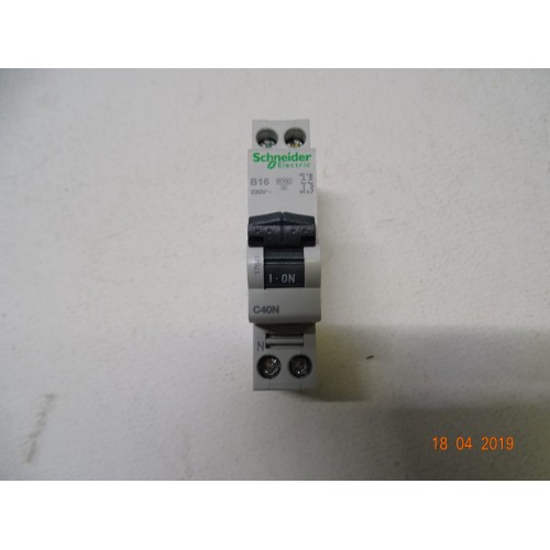 17541 Interruttore Magnetotermico C40N 1P+N-16A-6000A-B (C-A-2)