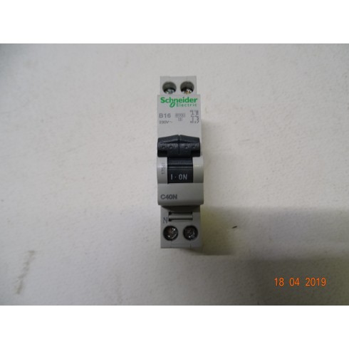17541 Interruttore Magnetotermico C40N 1P+N-16A-6000A-B (C-A-2)