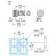 Lampada Spia Led Blu  AC/DC 24 Volt Schneider XB7EV06BP