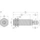 XS618B1PAM12 Sensore Induttivo Telemecanique M18/L74mm/Sn8/ 12-48 Vdc/M12