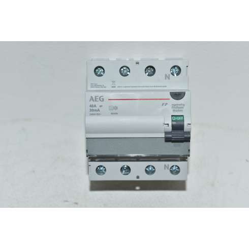 Differenziale Puro Trifase 4 Poli AEG FPA 40 Amp 30mA Tipo A FPA 40/0,03-4