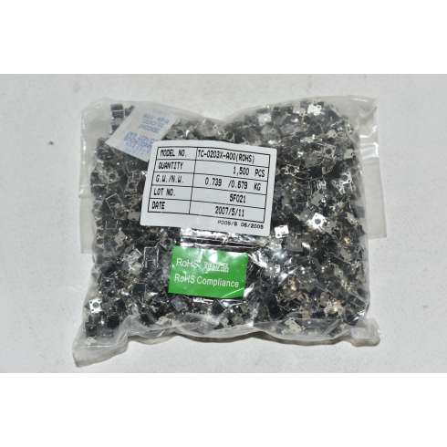 Interruttore a pulsante PCB Angolo retto 2 Pin 6X7.3X6.5 Pulsante corto