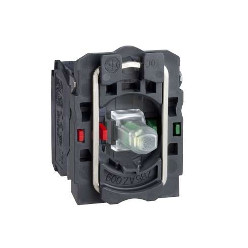 Corpo Per Pulsante Luminoso 22mm ZB5-AW0B55 Schneider  Led Giallo 24 VDC/AC 1NO+1NC