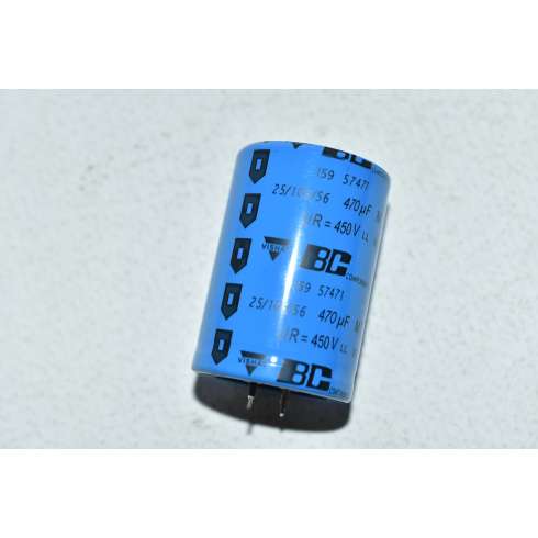 Condensatore Elettrolitico Vishay SNAP-IN 470uF 450VDC 35X40 mm MAL 215957471E3