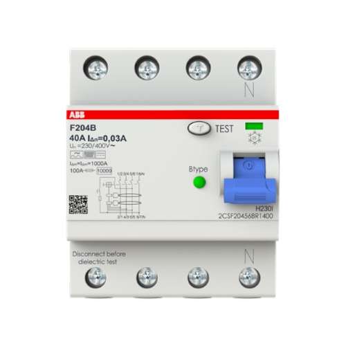 ABB Differenziale Puro F 204 B 40/0,03 2CSF204592R1400 4P 30mA 40 A Type B